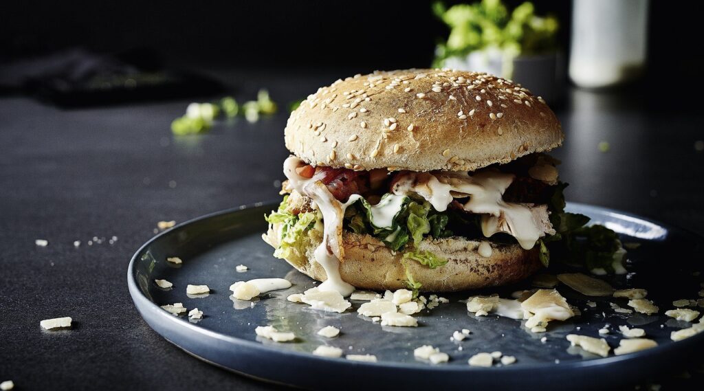 Caesar's Chicken Burger